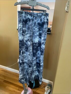 Style & Co. Blue Tie-Dye Loose Fit Lounge Pants, L, Excellent Condition